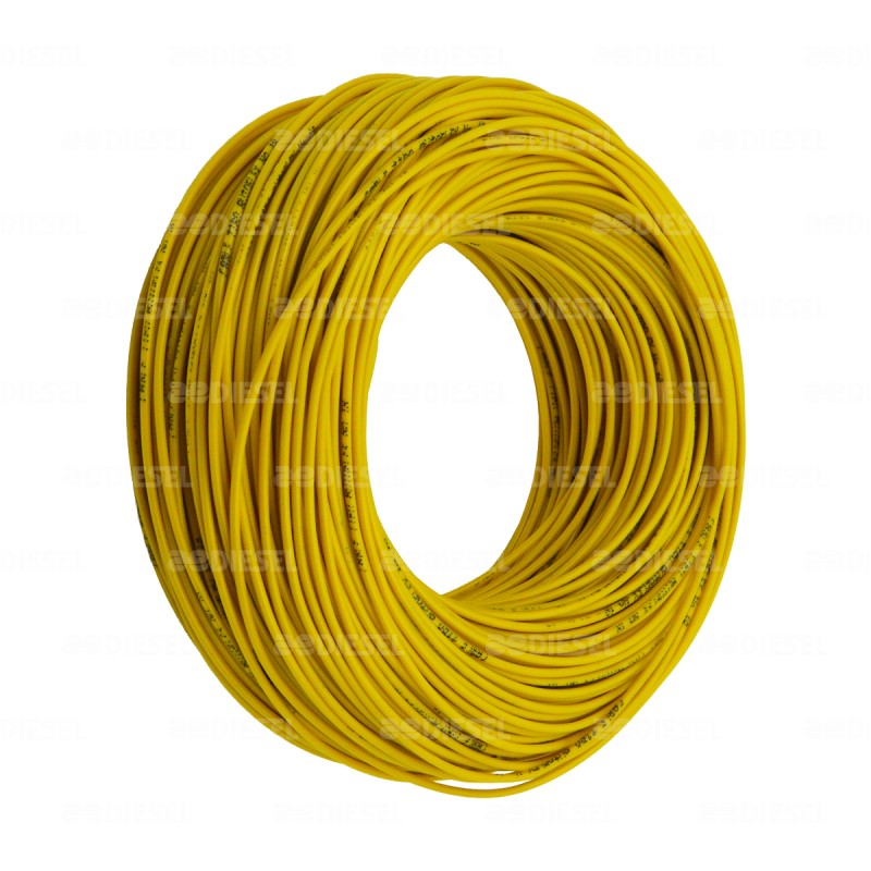 CABLE #18 PLASTICO FLEX 100MT AMARILLO
