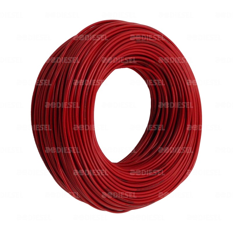 CABLE #18 PLASTICO FLEX ROLLO 100MT ROJO