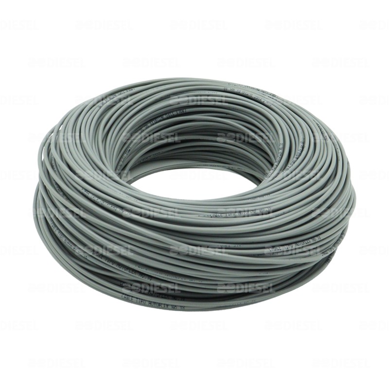 CABLE #18 PLASTICO FLEX 100MT GRIS