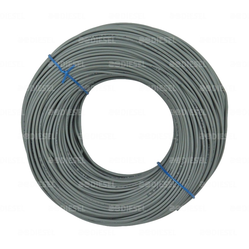 CABLE #18 PLASTICO FLEX 100MT GRIS