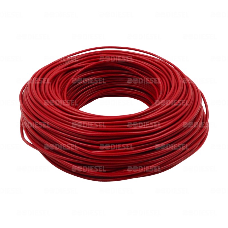 CABLE #14 PLASTICO 100MT ROJO