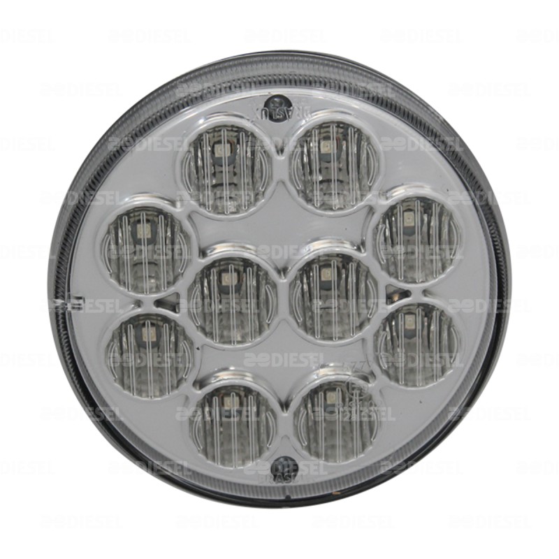 PLAFÓN 12V/24V LED ÁMBAR 95MM TORINO M/C