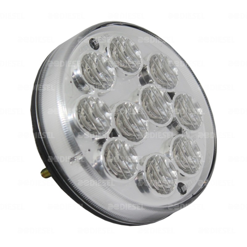 PLAFÓN 12V/24V LED ÁMBAR 95MM TORINO M/C
