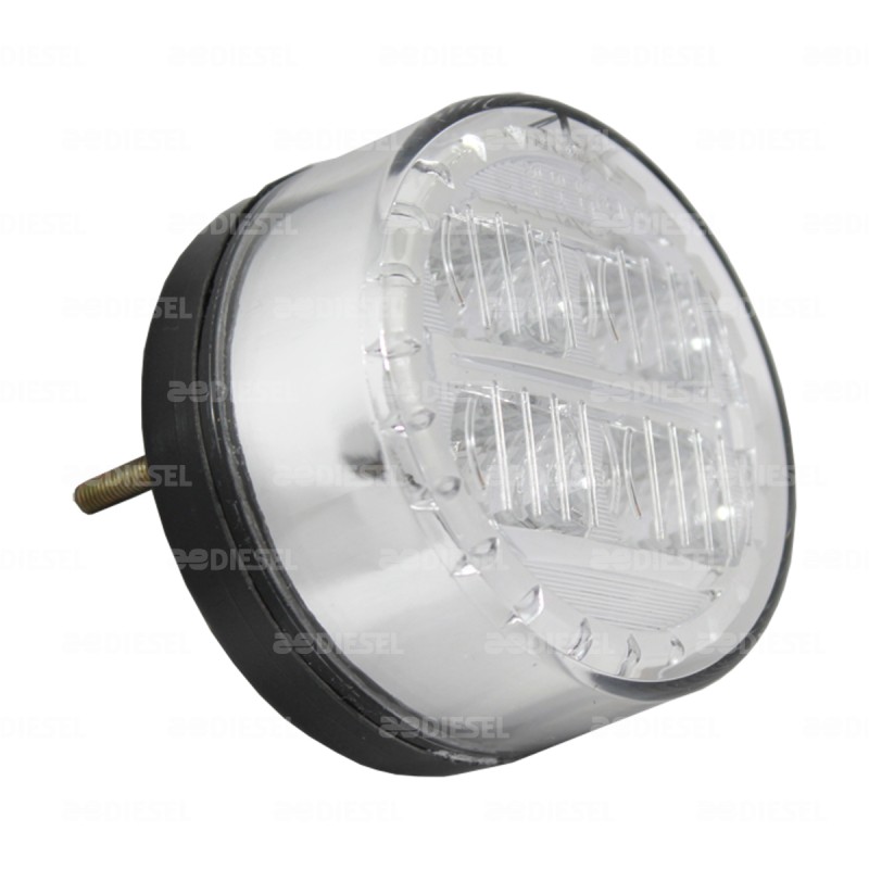 PLAFÓN 12V/24V LED ÁMBAR MICA CRIST 70MM