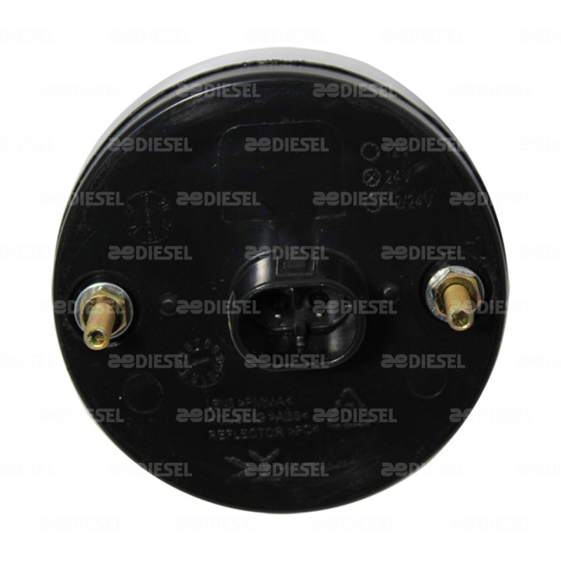 PLAFÓN 12V/24V LED ÁMBAR MICA CRIST 70MM