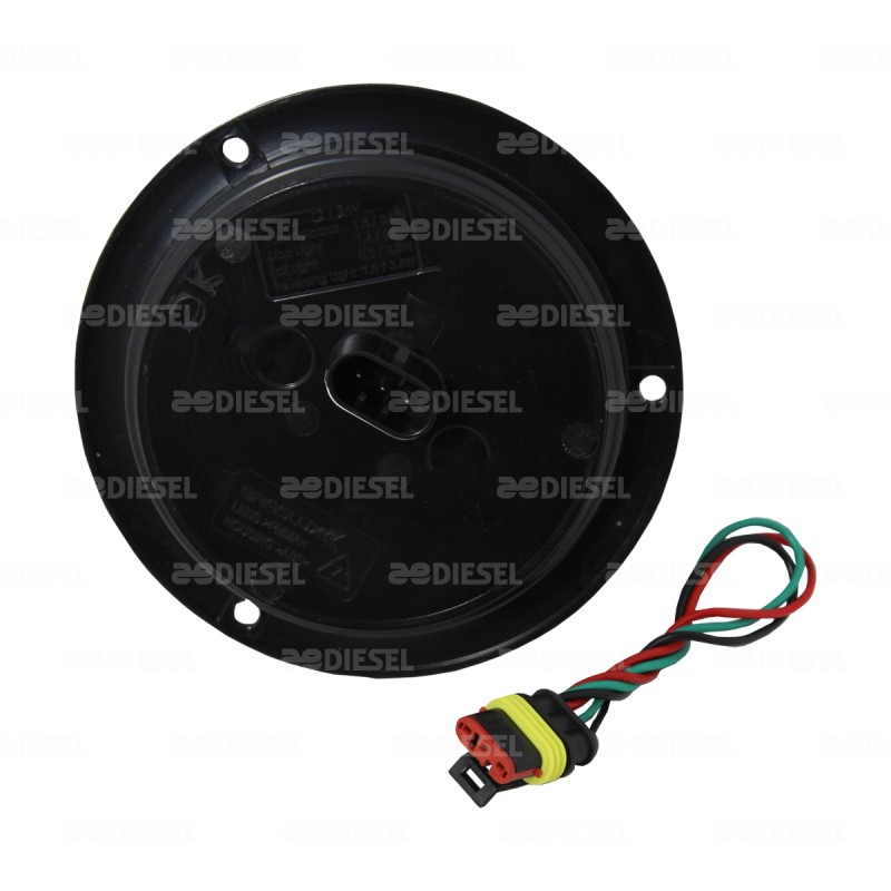 PLAFÓN 12V/24V LED ÁMBAR 4" REMACHE