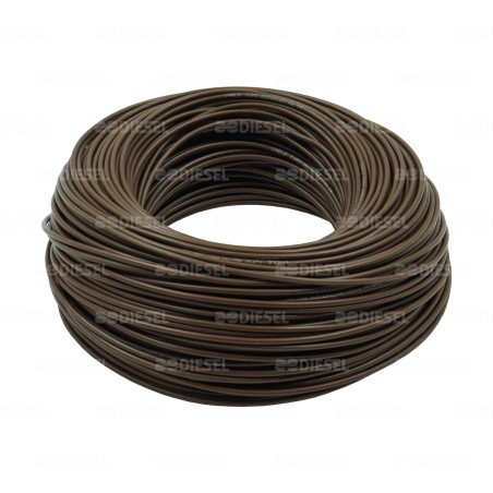 CABLE #16 PLASTICO FLEX ROLLO 100MT CAFÉ