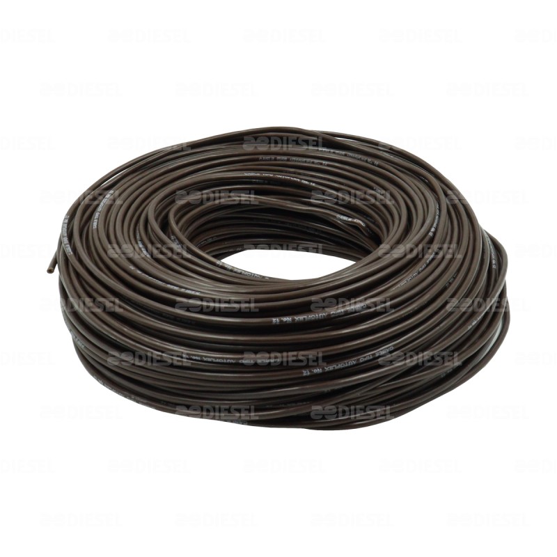 CABLE #12 PLASTICO 100MT CAFÉ