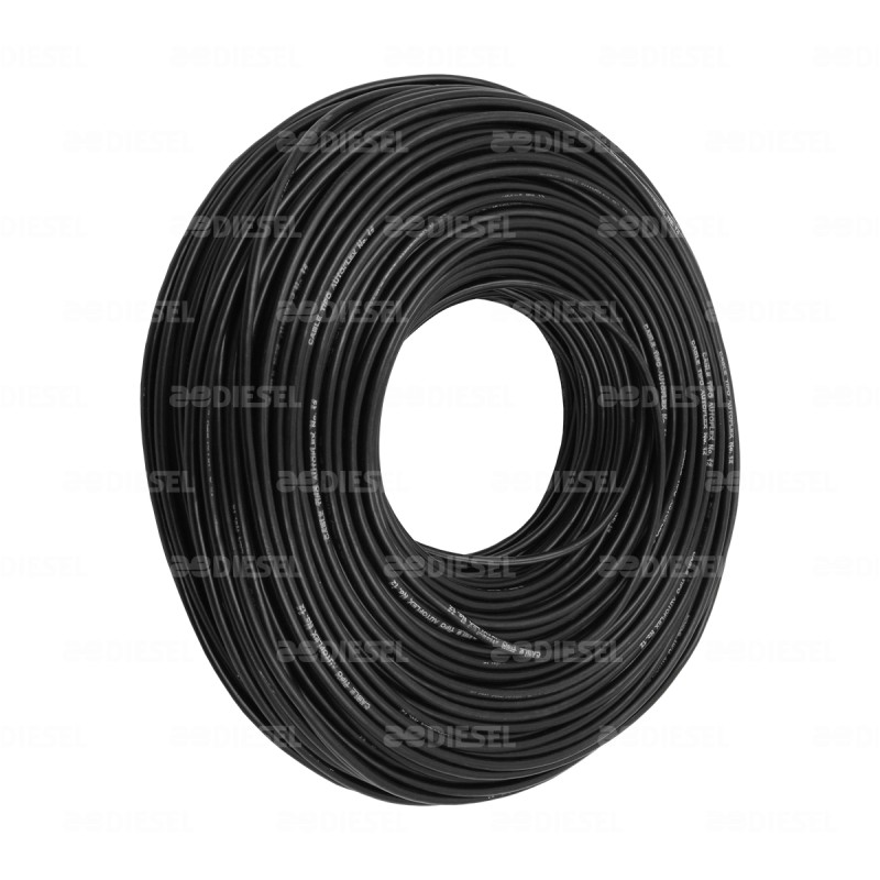 CABLE #12 PLASTICO 100MT NEGRO