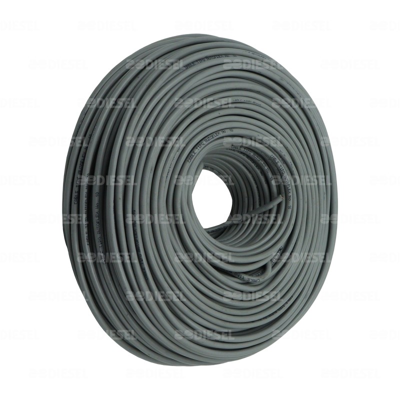 CABLE #10 PLASTICO 100MT GRIS