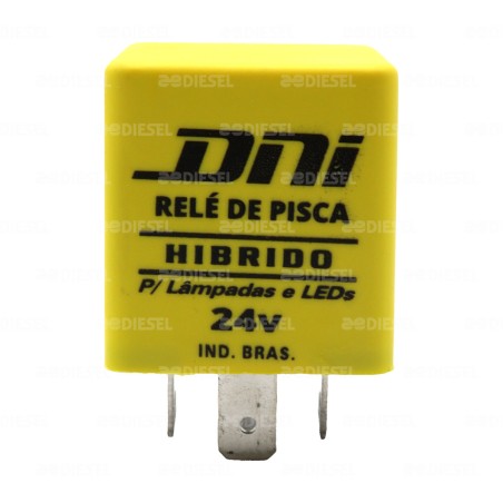 FLASHER 24V 4 TERMINALES HIBRIDO FOCO/LED