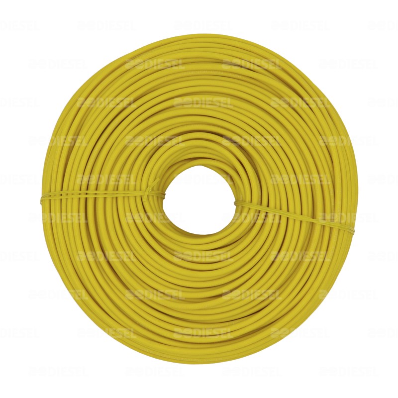 CABLE #10 PLASTICO 100MT AMARILLO