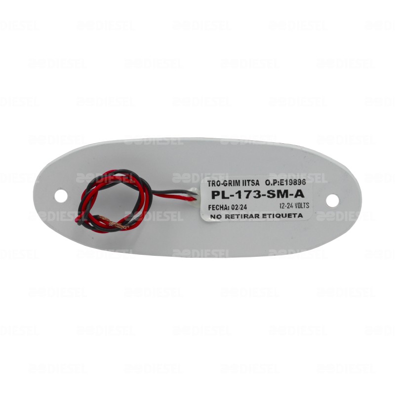 PLAFÓN 12/24V LATERAL ÁMBAR NEÓN FIJA AYCO