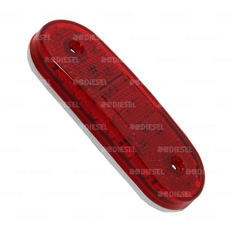 PLAFÓN 12/24V LED LATERAL ROJO