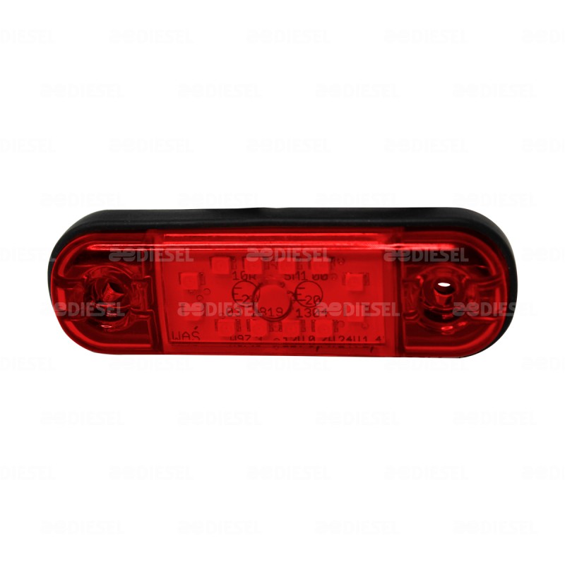 PLAFÓN 12V/24V 12 LEDS ROJO