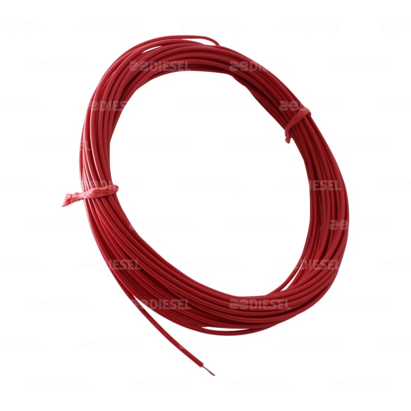 CABLE #18 PLASTICO FLEX ROLLO 10MTS ROJO