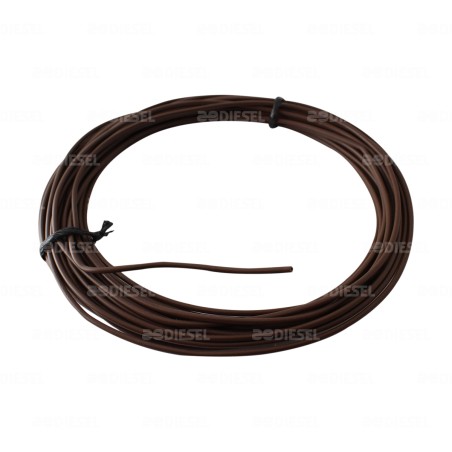 CABLE #18 PLASTICO FLEX ROLLO 10MTS CAFE