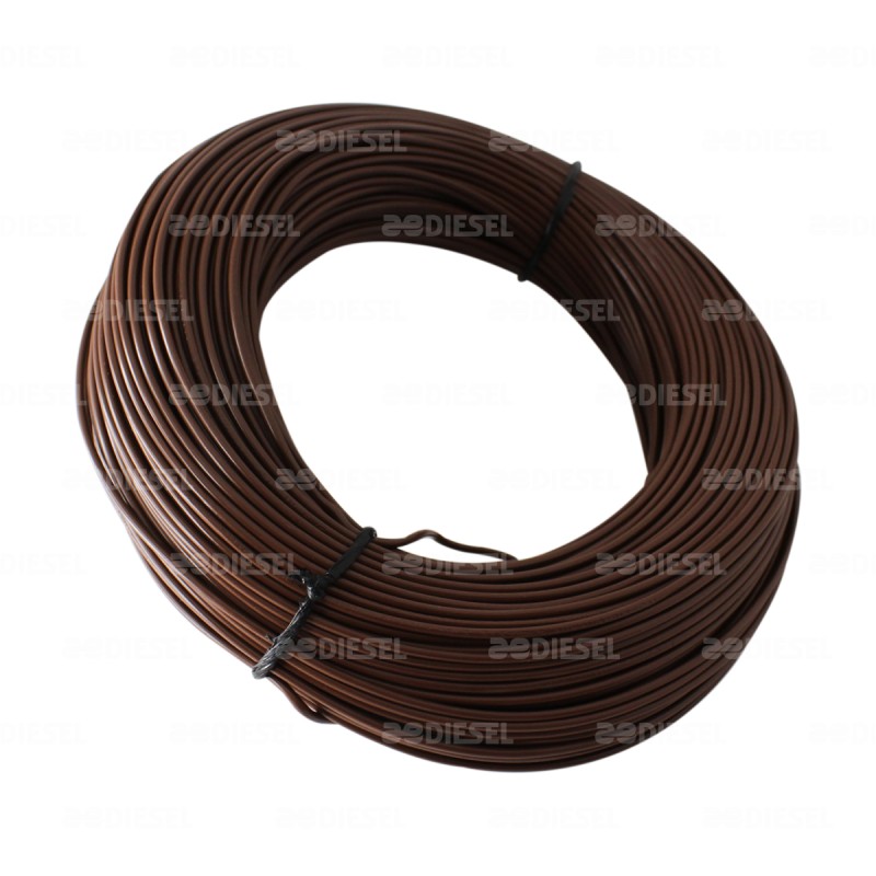 CABLE #18 PLASTICO FLEX 100MT CAFÉ