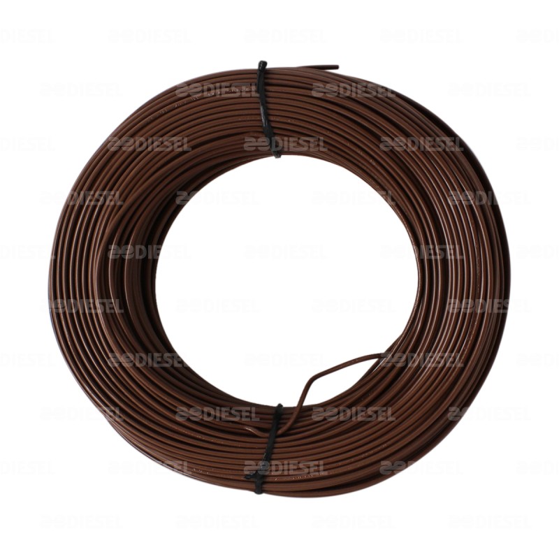 CABLE #18 PLASTICO FLEX 100MT CAFÉ