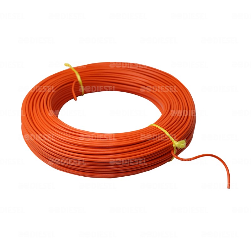 CABLE #18 PLASTICO FLEX 100MT NARANJA