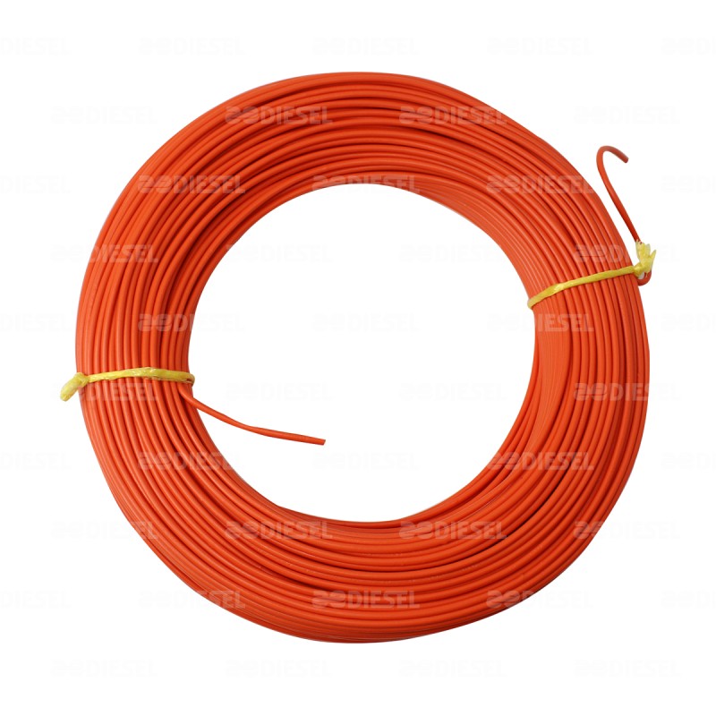 CABLE #18 PLASTICO FLEX 100MT NARANJA