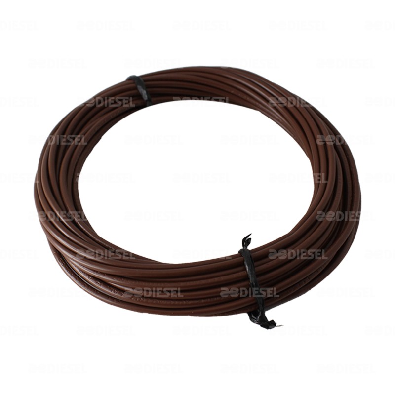 CABLE #14 PLASTICO FLEX ROLLO 10MTS CAFE