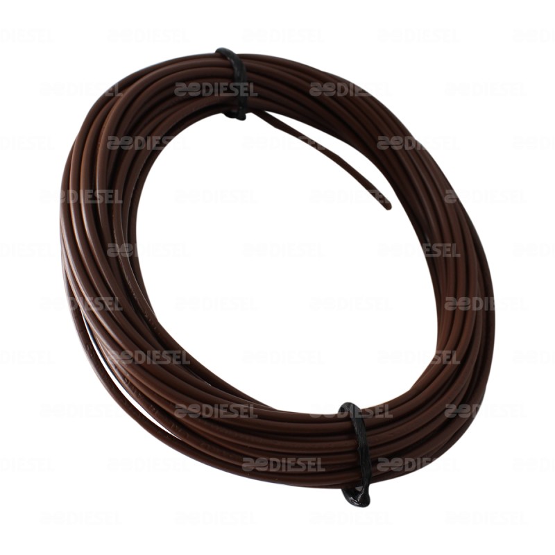 CABLE #14 PLASTICO FLEX ROLLO 10MTS CAFE