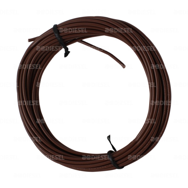 CABLE #14 PLASTICO FLEX ROLLO 10MTS CAFE