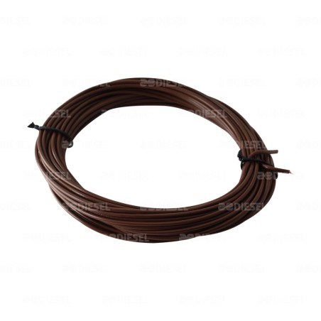 CABLE #16 PLASTICO FLEX ROLLO 10MTS CAFE