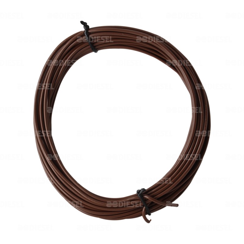 CABLE #16 PLASTICO FLEX ROLLO 10MTS CAFE