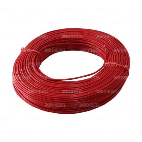 CABLE #16 PLASTICO FLEX ROLLO 100MT ROJO