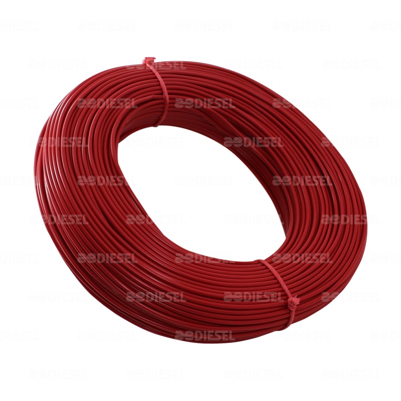 CABLE #16 PLASTICO FLEX ROLLO 100MT ROJO