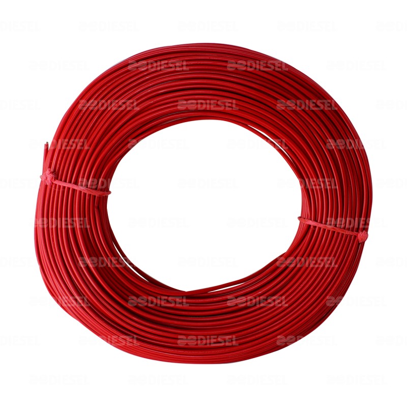 CABLE #16 PLASTICO FLEX ROLLO 100MT ROJO