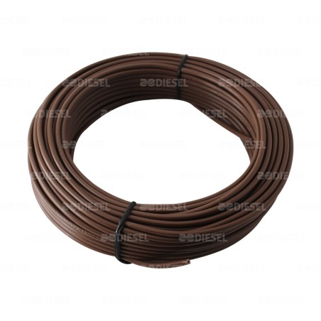 CABLE #12 PLASTICO FLEX ROLLO 30MTS CAFE