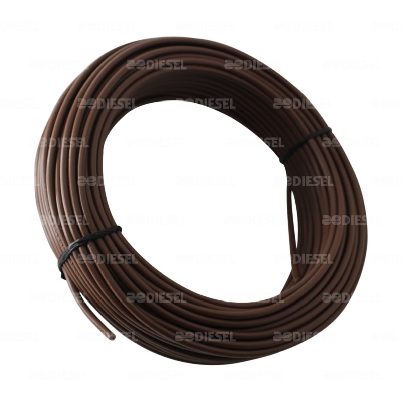 CABLE #12 PLASTICO FLEX ROLLO 30MTS CAFE