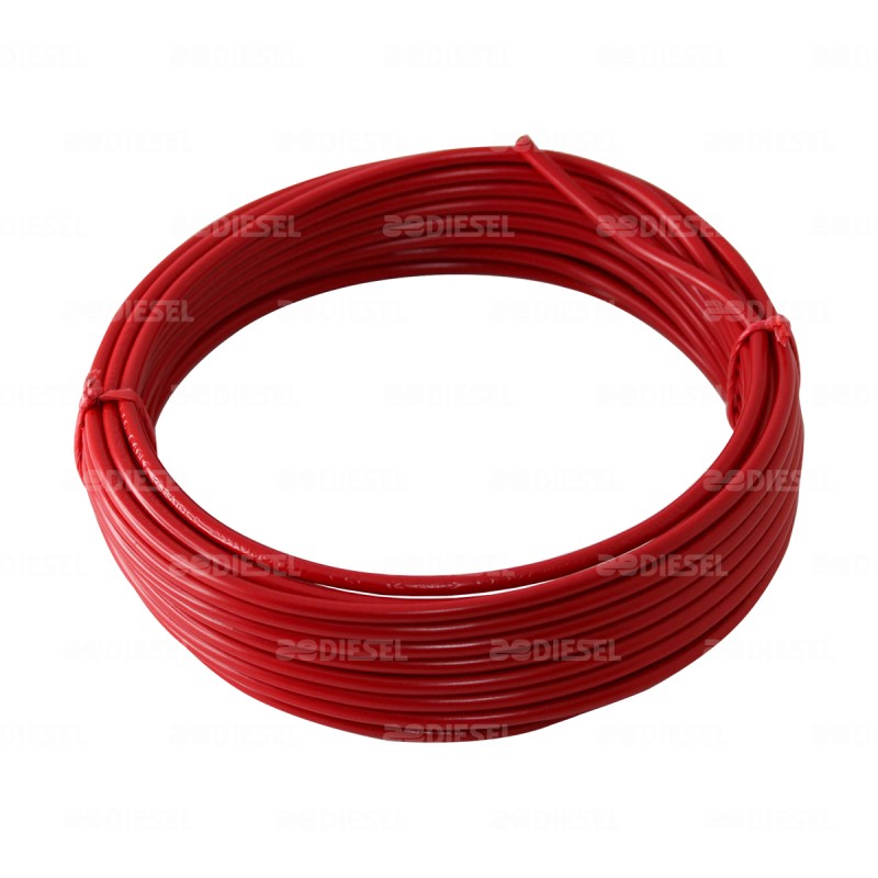 CABLE #12 PLASTICO FLEX ROLLO 10MTS ROJO