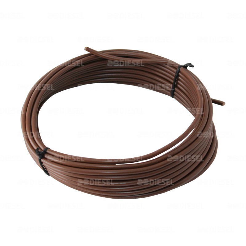 CABLE #12 PLASTICO FLEX ROLLO 10MTS CAFE