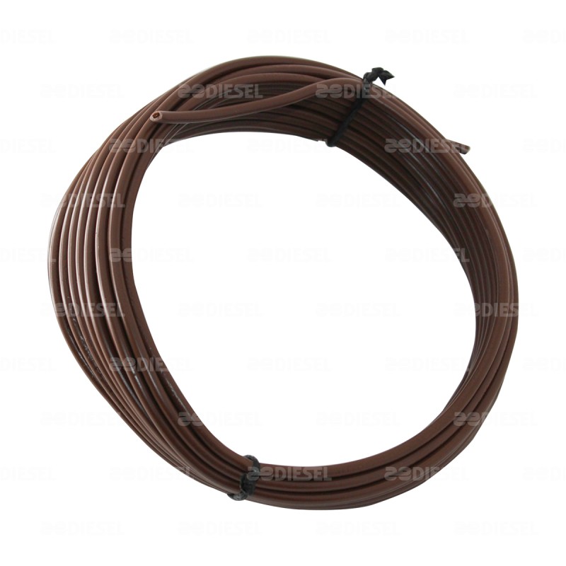 CABLE #12 PLASTICO FLEX ROLLO 10MTS CAFE