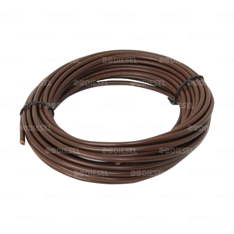 CABLE #10 PLASTICO FLEX ROLLO 10MTS CAFE