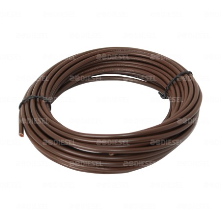 CABLE #10 PLASTICO FLEX ROLLO 10MTS CAFE