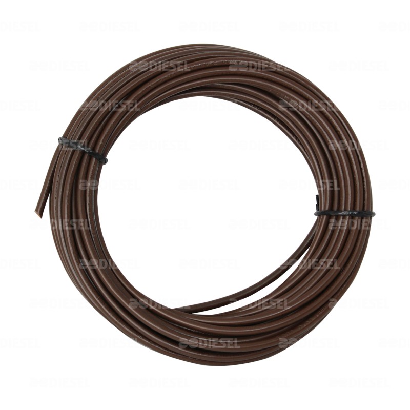 CABLE #10 PLASTICO FLEX ROLLO 10MTS CAFE