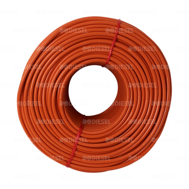 CABLE #10 PLASTICO 100MT NARANJA