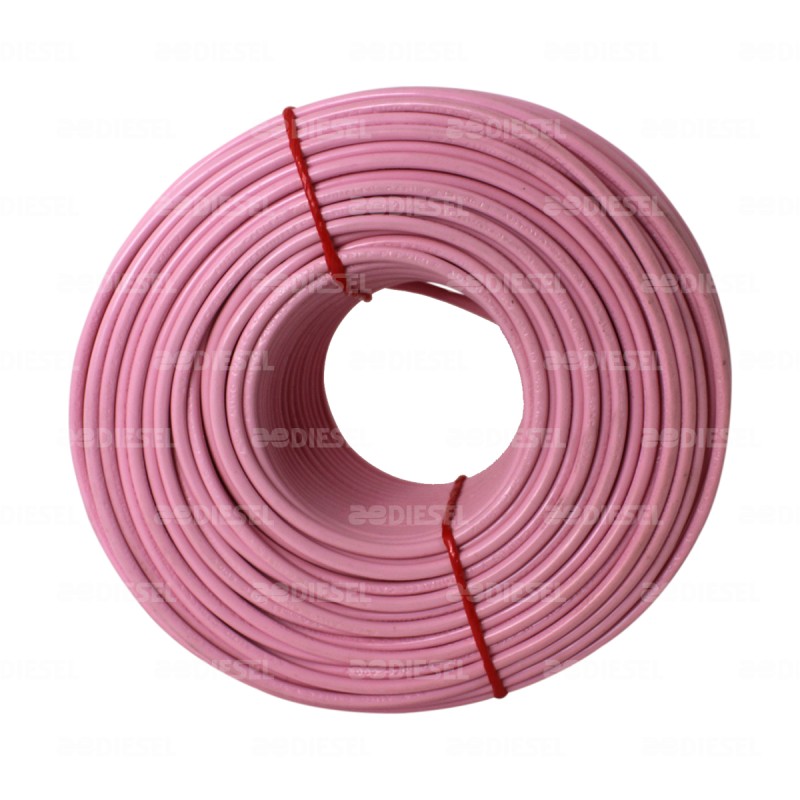 CABLE #10 PLASTICO 100MT ROSA
