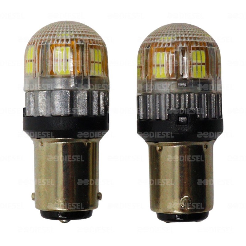 FOCO 1176 12/24V LED BLANCO 2P PP BA15D JGO/SET