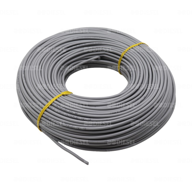 CABLE #12 PLASTICO 100MT GRIS