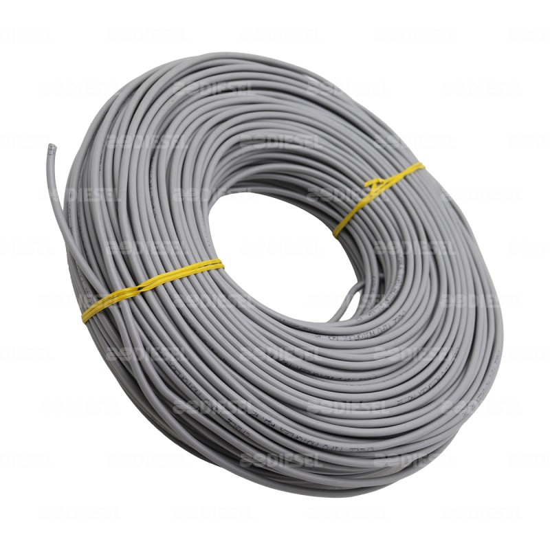 CABLE #12 PLASTICO 100MT GRIS