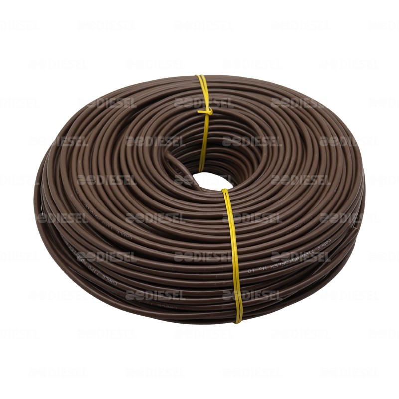 CABLE #10 PLASTICO 100MT CAFÉ