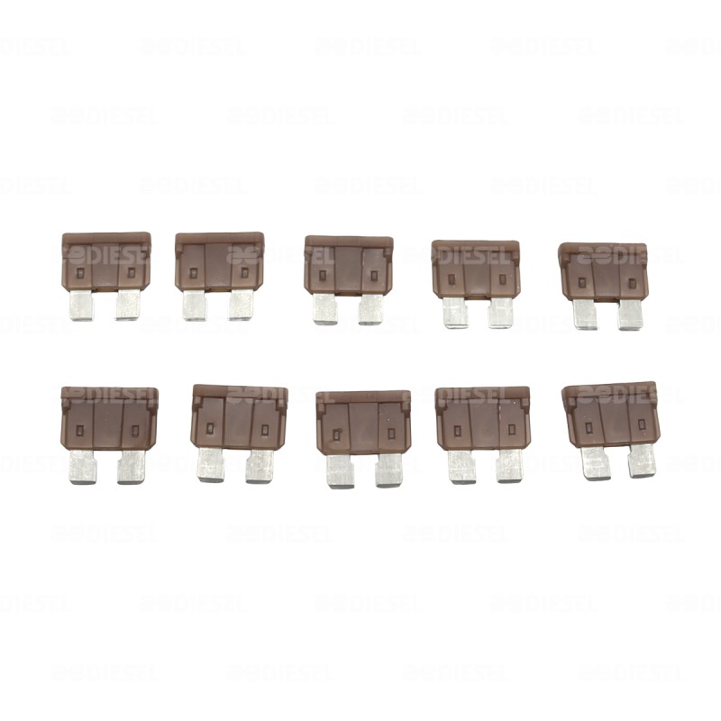 FUSIBLE 5A CLAVIJA CAFÉ KIT 10PZAS