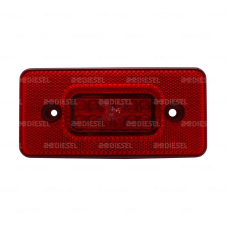 PLAFÓN 12V 12LED ROJO CAJUELA DESCONTINUADO