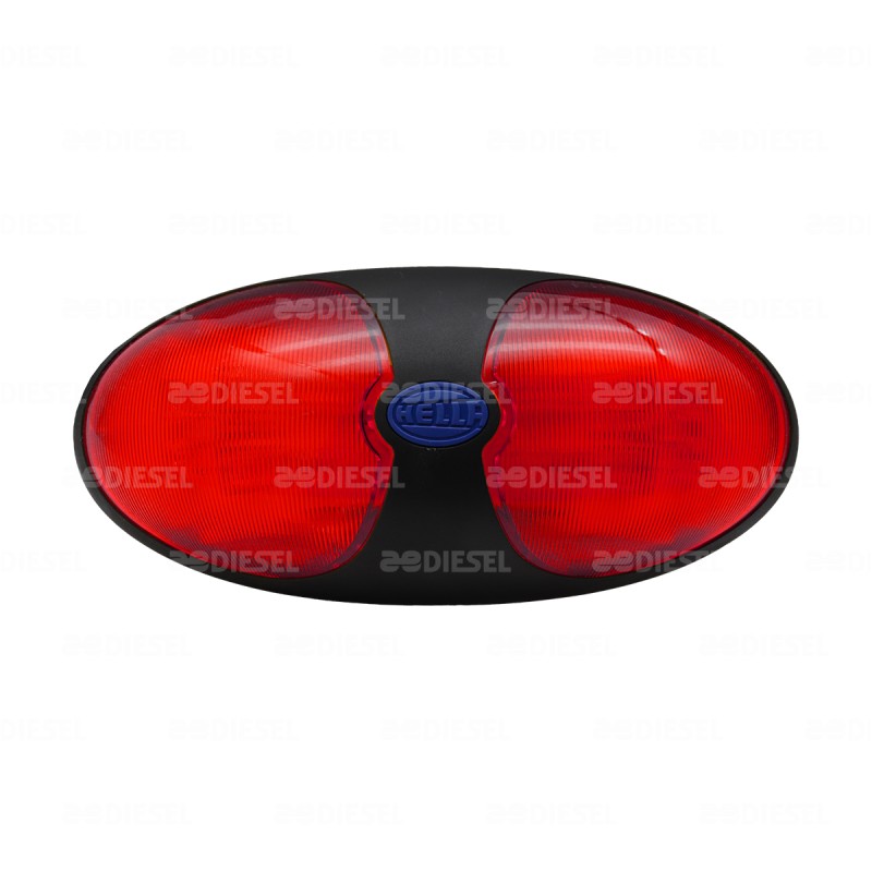 PLAFÓN 24V LED ROJO PB LAT